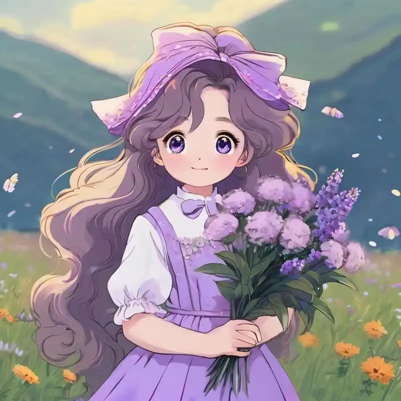 百变抱花61女生头像～ 哟呼～又是不一样的色彩搭配,本人最喜欢绿色