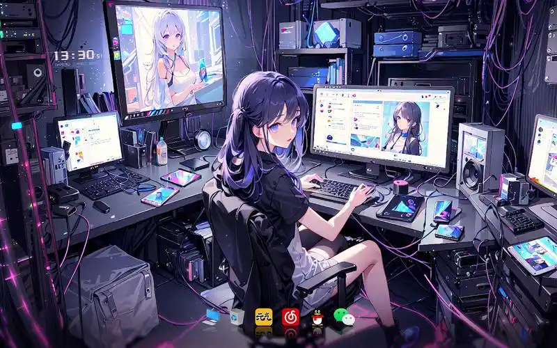 【动态桌面】女生在电竞房都在做什么| 绝美动态桌面壁纸分享