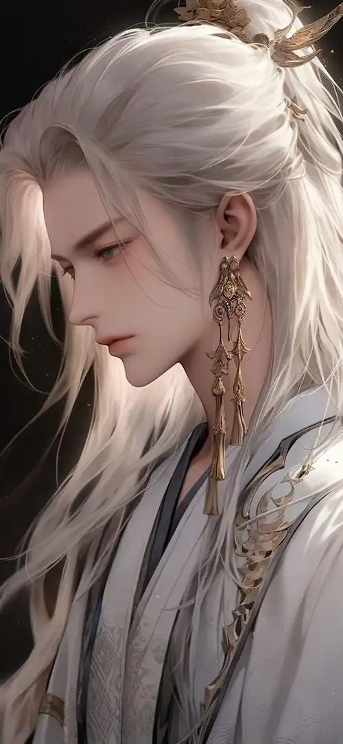 壁纸封面图ai生成图二次元国风美男子4k古风帅哥国漫男神玄幻修仙男生