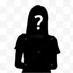 黑色剪影神秘女性神秘人男士黑色剪影猫咪小猫背影神秘人物剪影手绘