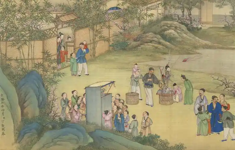 宋代李嵩《市担婴戏》展出,台北故宫呈现"画琳琅"