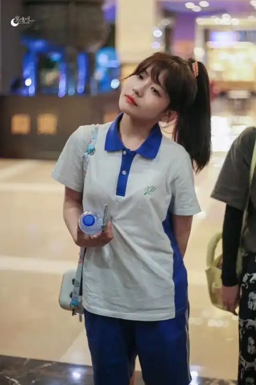 赖美云高马尾校服造型##赖美云向前冲