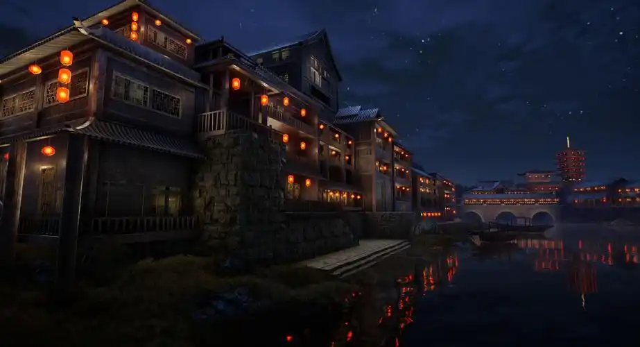 古风小镇|三维|场景|wanderingdevil - 原创作品 - 站酷 (zcool)