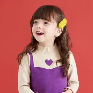 儿童假发女公主长卷发小女孩齐刘海大波浪长发女童拍照逼真全头套