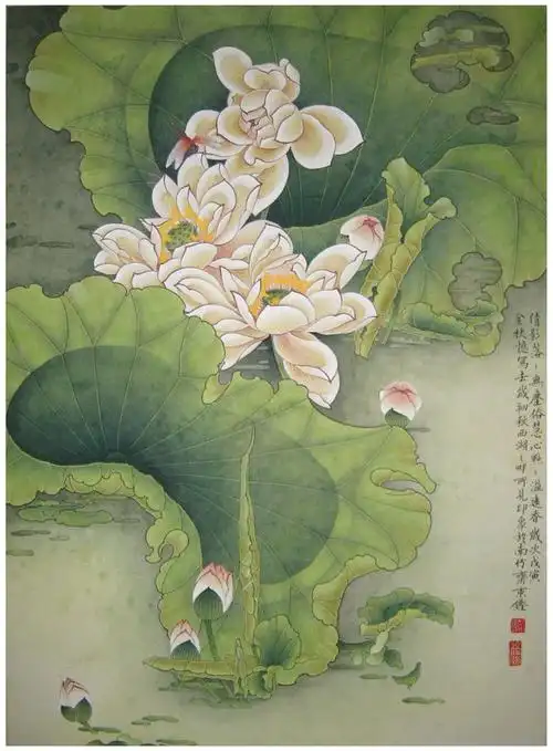 檀东铿工笔花鸟作品欣赏