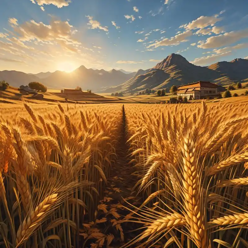 财运头像98|金色麦田的象征富贵来啦