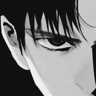 冷酷男生神秘黑白头像图片