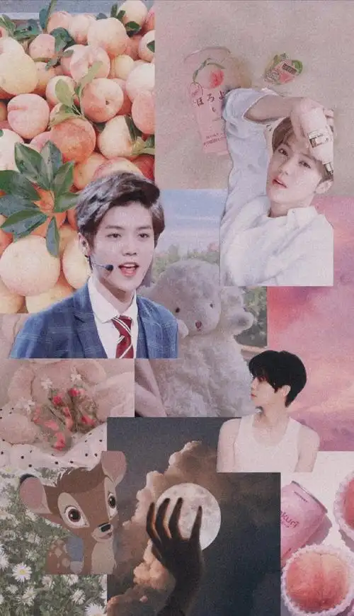 鹿晗拼贴壁纸