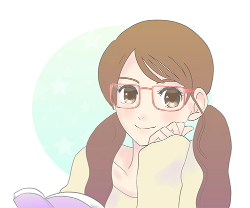 我们来画一个戴眼镜的人物.