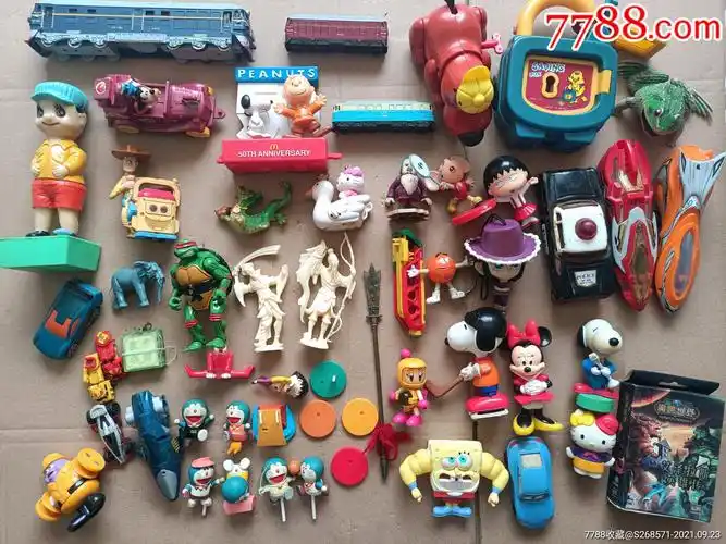 90年代老玩具忍者神龟麦当劳玩具等合拍