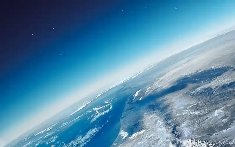 美丽的蓝色梦幻星空电脑桌面壁纸