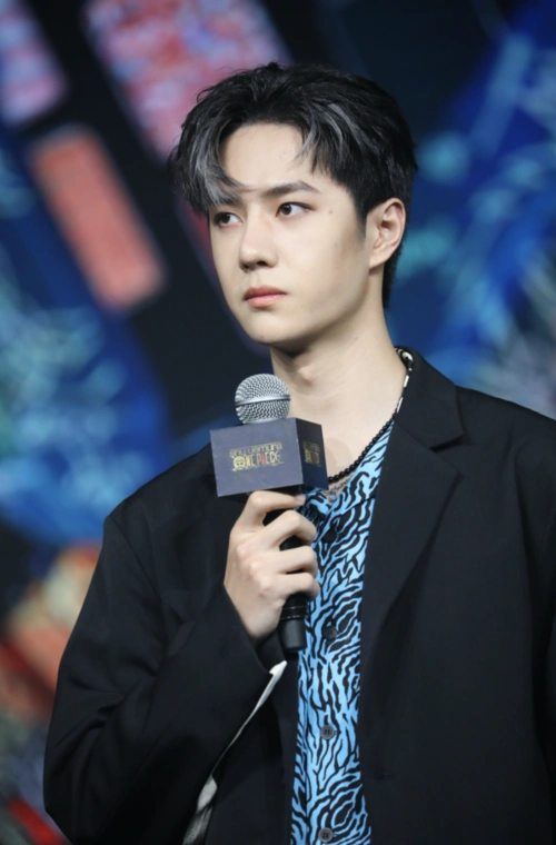 王一博灰白挑染发色帅气亮相 自曝喜欢《航海王》索隆