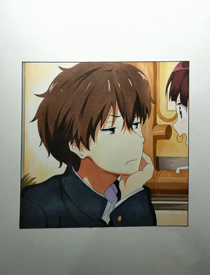 教你画折木奉太郎 .#手绘 #手绘动漫人物 #一起学画画 - 抖音