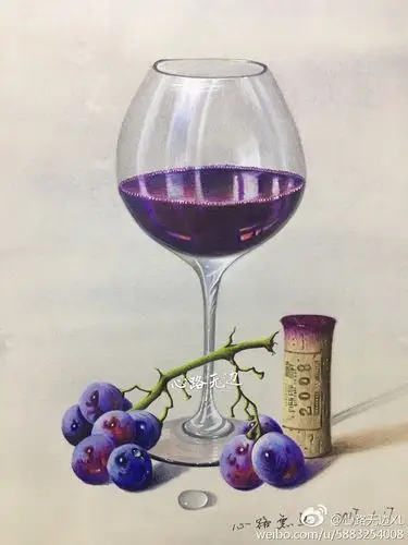 纸上彩铅《静物》作者:@心若无边xl