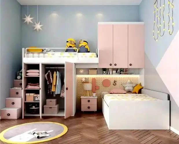 法木世家:二胎儿童房改造装修,双床设计有门道