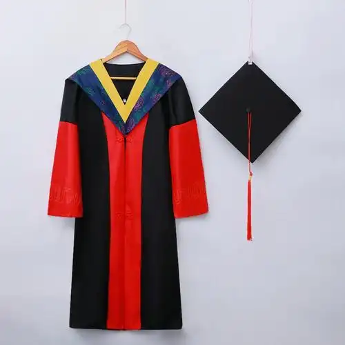 导师博士服成人博士服学士服硕士导师校长服大学博士生毕业礼服