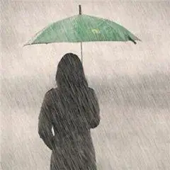 孤独淋雨背影图片_微信头像图片大全
