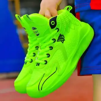 梓誉男童鞋运动鞋春季款2023新款中大童小学生球鞋防滑儿童纯色篮球鞋