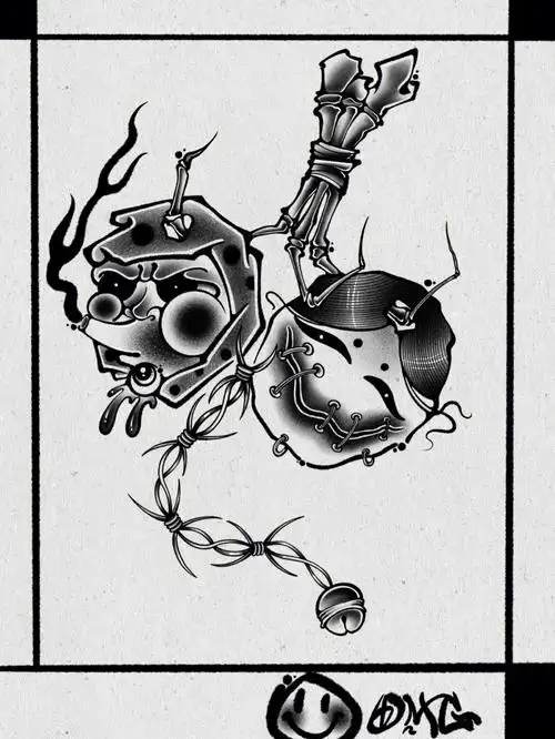 阿福与火男北京纹身西安纹身