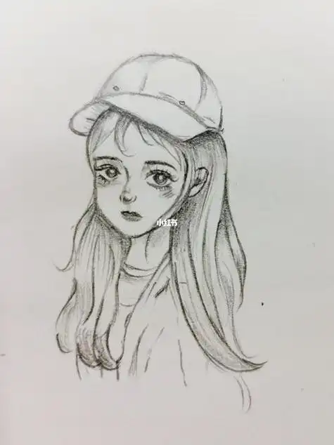 素描画人物简单又漂亮人物素描画简单初学者