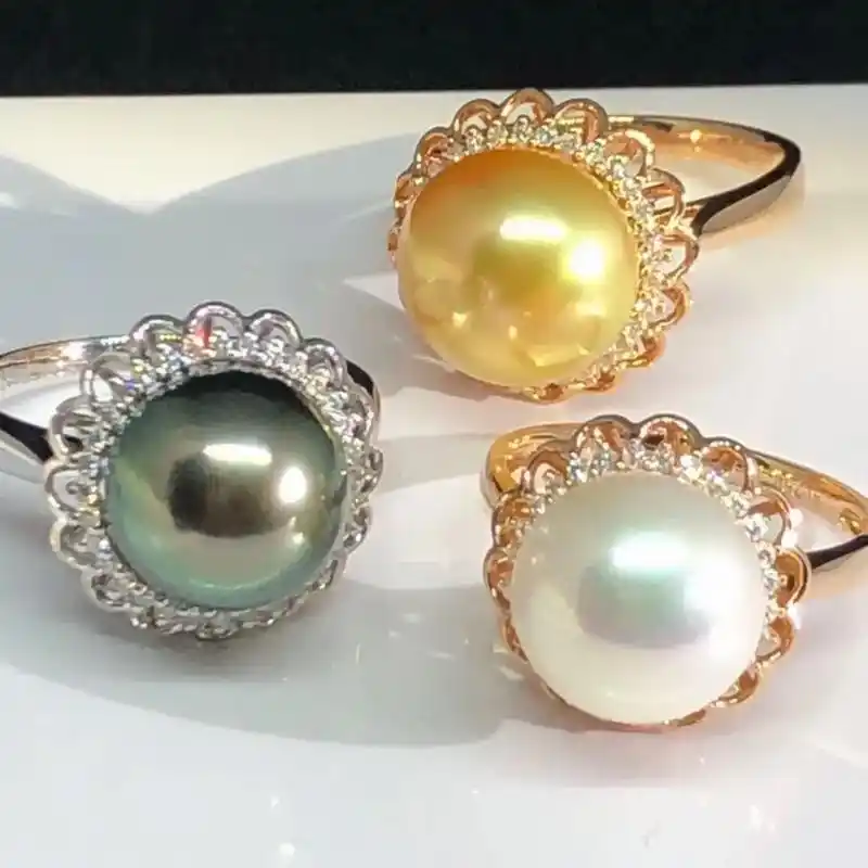 豪华珍珠戒指.#我要上热门  豪华珍珠戒指959578 皮光细 - 抖音