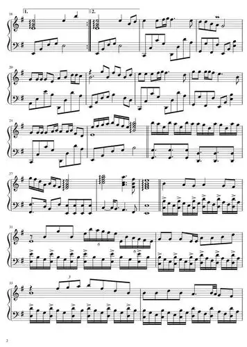 《你的万水千山》钢琴曲