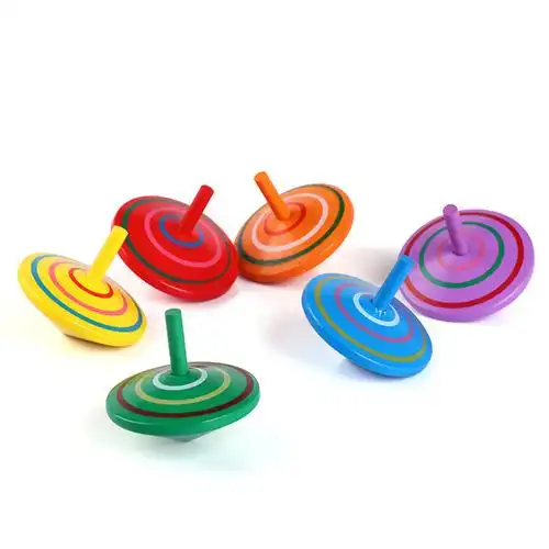 玩具原木木制儿童陀螺休闲户外传统男孩宝宝陀螺