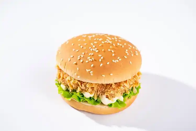 香辣鸡腿汉堡包_高清图片_全景视觉