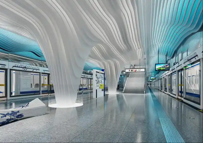 磁器口站台设计效果图.重庆交通开投集团供图