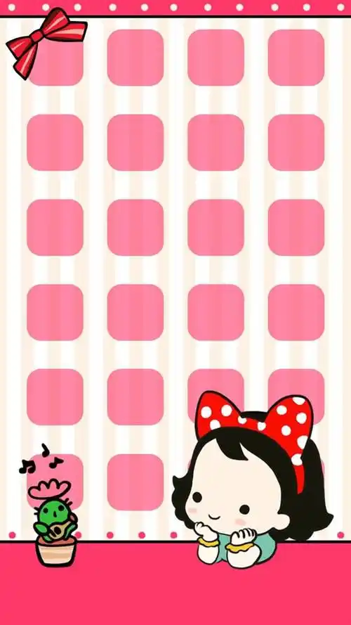 粉色少女系方块背景