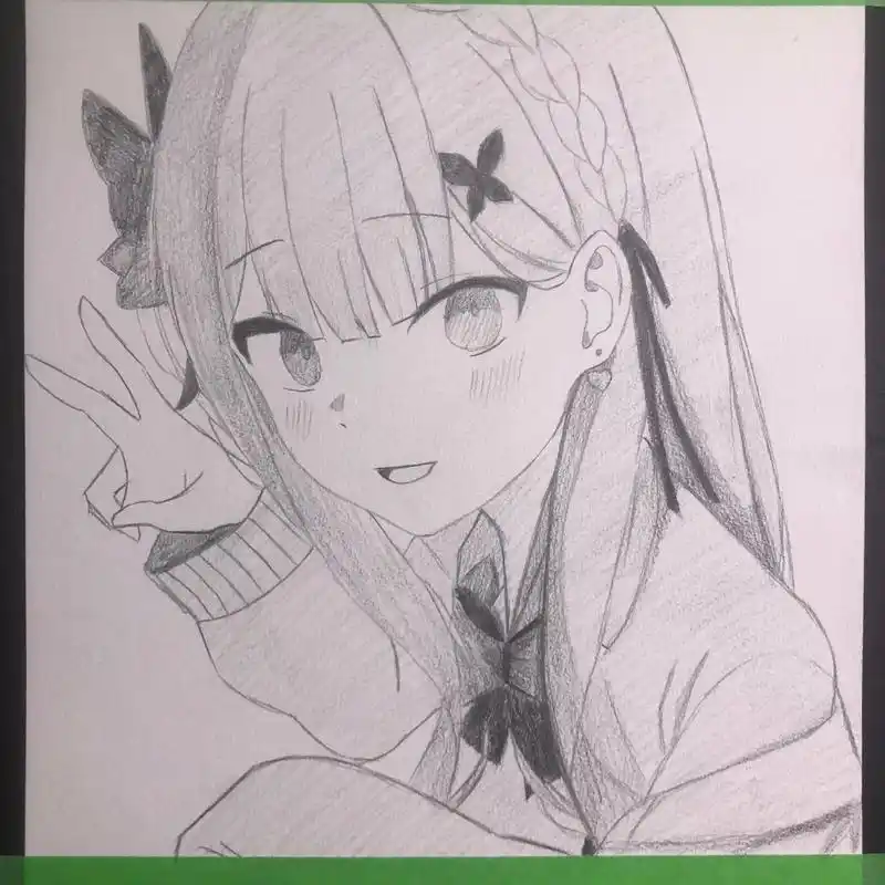 手绘 #画画 #画渣日常 #二次元 #动漫 - 抖音