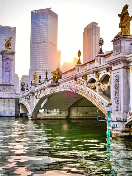 天津丨是像欧洲的落日也是北安桥独有余晖