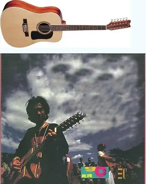 黄家驹弹吉他的样子很帅,这些是他生前用过的十几把吉他!