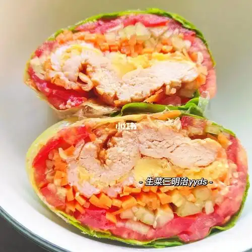 学做好吃的减脂餐1|关晓彤同款蔬菜三明治