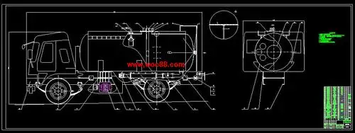 图纸论文hgc5112yyg油罐车改装设计cad图纸整套