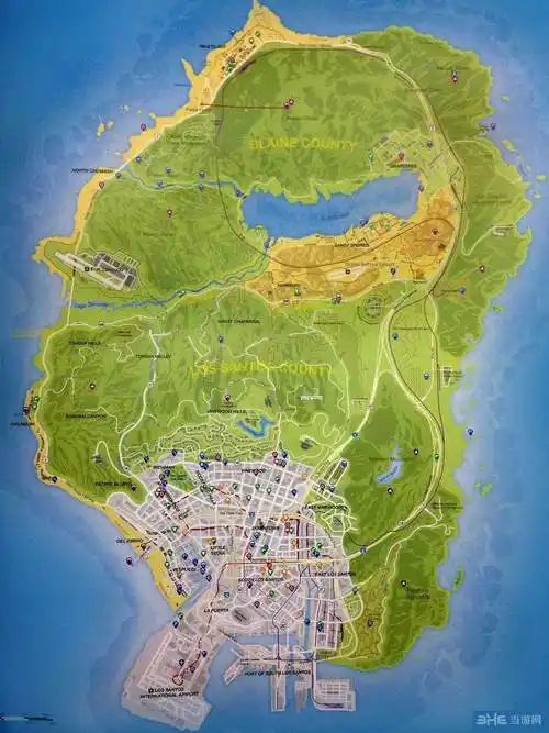 gta5官方地图一览与之前泄露地图相差不大