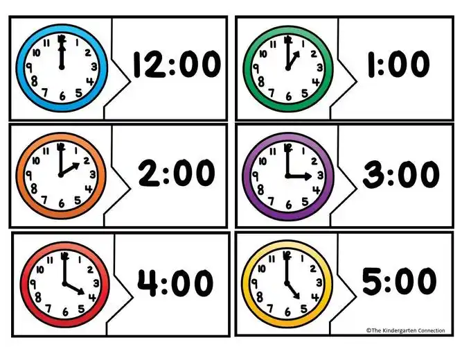 幼儿园幼少儿绘本英语学习 时间管理课件素材整点时间_password