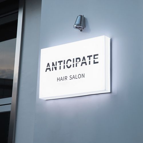 女装花店牌匾亚克力灯箱箱门门牌发光创意广告牌广告牌