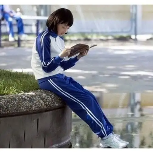 校服 小学生 市统一着装 蓝白高中生老式 80后怀旧套装运动服