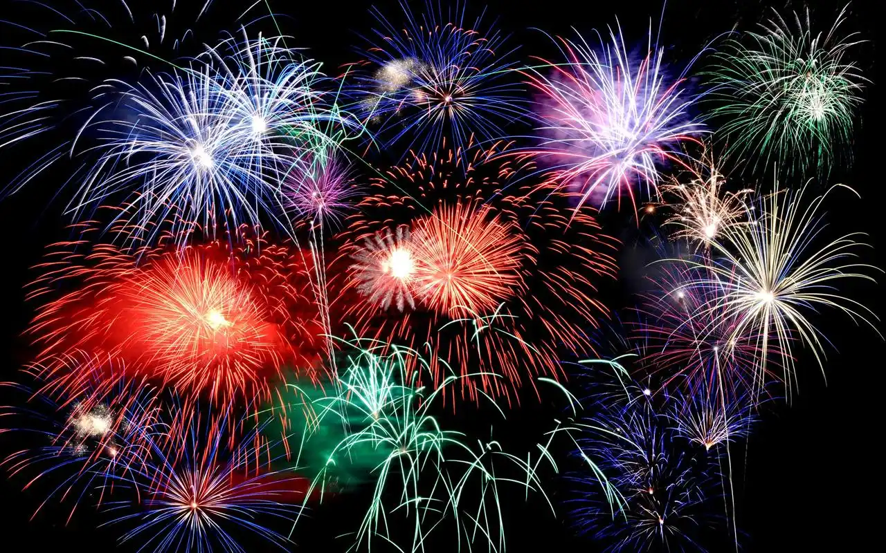 新年唯美烟花图片电脑桌面壁纸下载