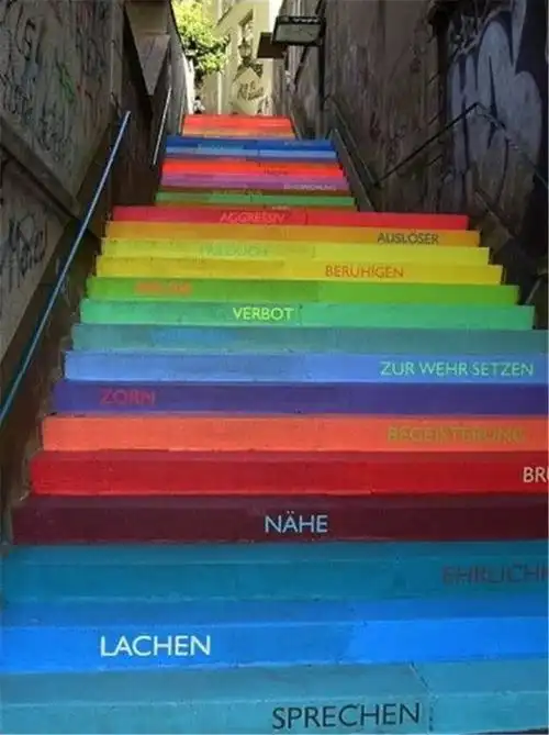 艺术阶梯,那么酷!_台阶