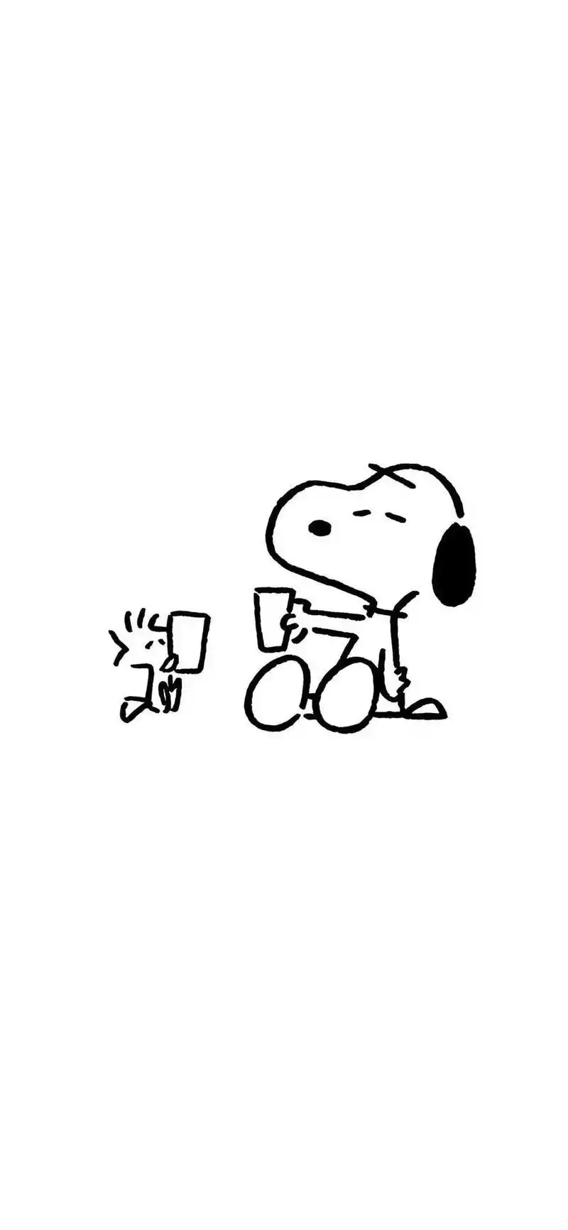 一期超简约的白底壁纸