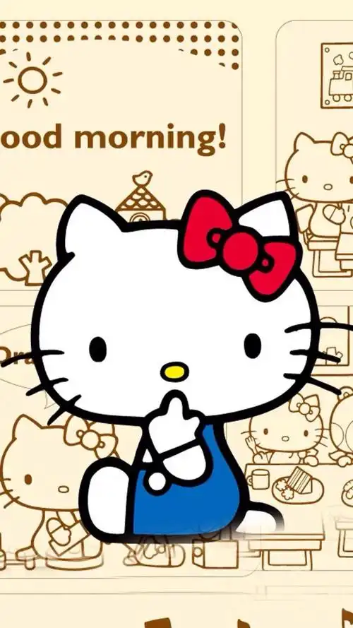 hello kitty可爱卡通形象iphone壁纸