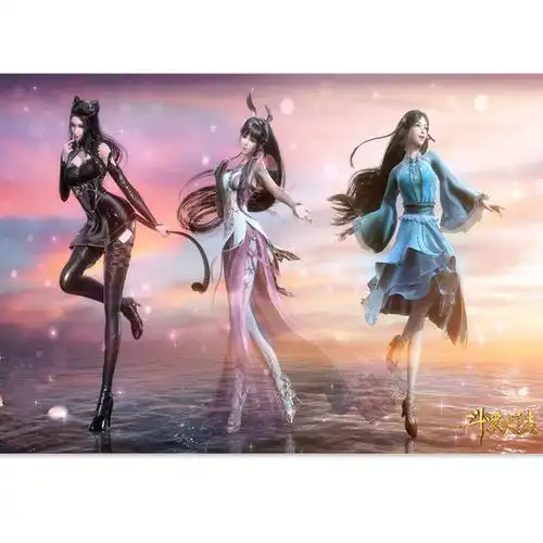 定制斗罗大陆海报挂画自粘 小舞古月娜漫周边墙贴纸装饰宿舍唐三小舞