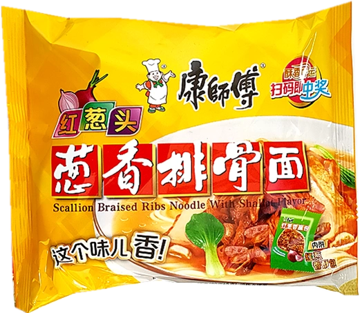 107g康师傅方便面(袋)葱香排骨1*24(箱)2.5元