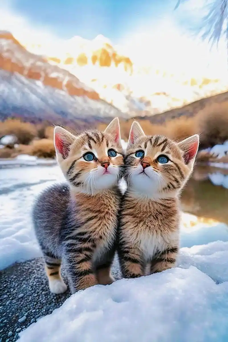 情人节情侣猫咪.#可爱到爆炸99 #猫咪 #情侣猫 - 抖音