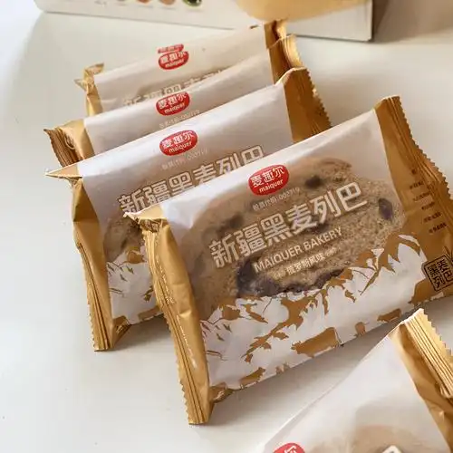 一箱也发货 新疆麦趣尔黑麦列巴面包切片坚果仁独立包装4斤 包邮