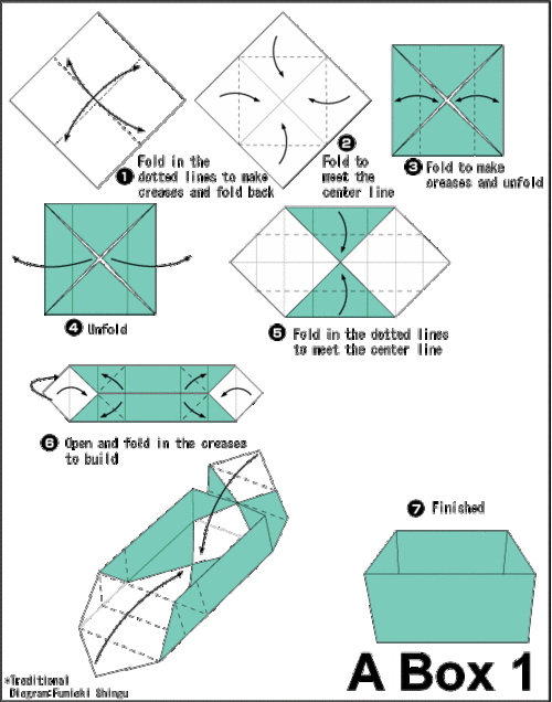 手工折纸糖果盒子diy图解教程