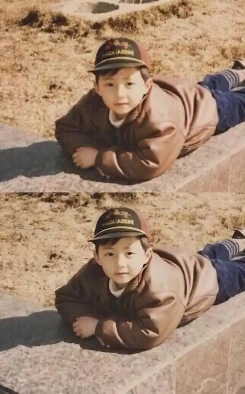 把明星小时候的图ai高清修复之后