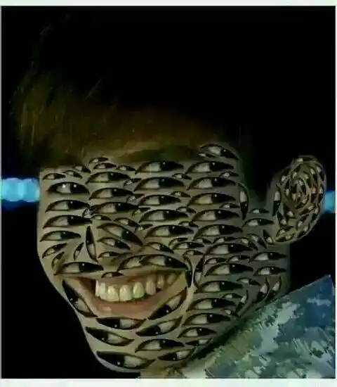 为什么张翰那张满脸眼睛的图片那么令人觉得恶心